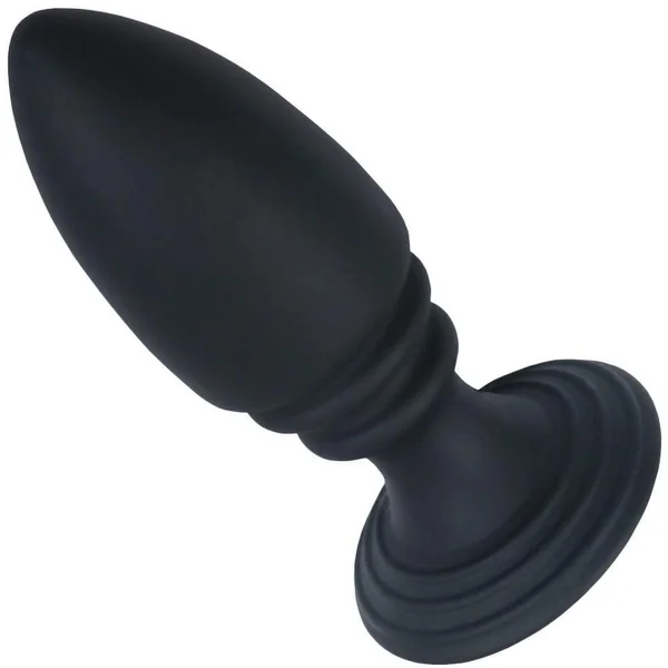 Rippled Silicone Anal Plug With Flat Suction Base — image 14 of 16