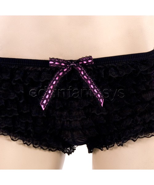 Garter ruffle panty