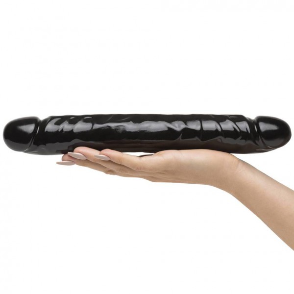 Doc Johnson Classic Black Double-Ended Dildo 12 Inch