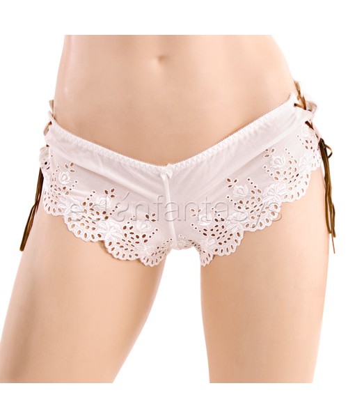 Bra top and tanga shorts