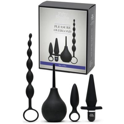 Fifty Shades Take It Slow Butt Plugs Beads Starter Kit 4 Pce