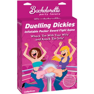 Dueling Dickies Inflatable Pecker Sword Fight Pink