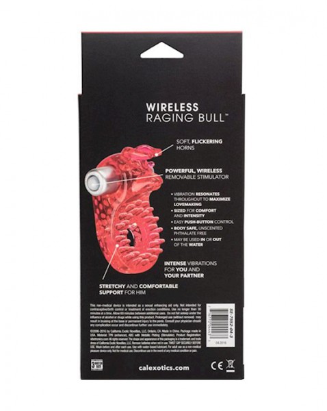 Couple's Raging Bull Cock Ring - Red