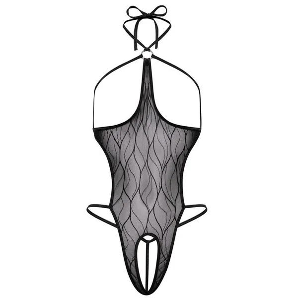 Exposed Crotchless Open Cup Mesh Body — image 9 of 9