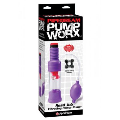 Pump Worx Head Job Vibrating Power Pump Purple