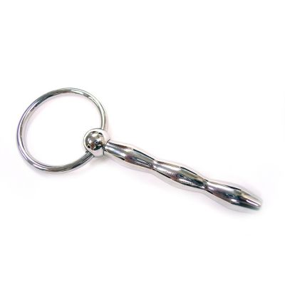 Rouge Stainless Steel Ribbed Urethral Plug