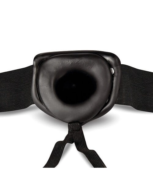 Unisex Hollow Strap-On 6 Inch Black — image 4 of 4