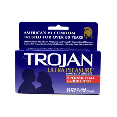 Trojan ultra pleasure spermicidal lubricated