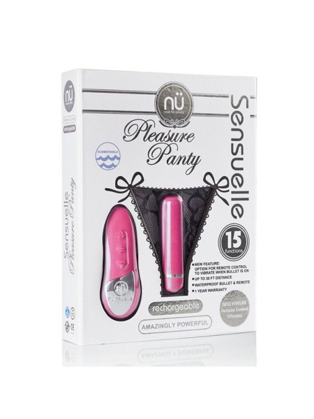 NU Sensuelle Rechargeable Pleasure Lace-Up Panty Vibrator