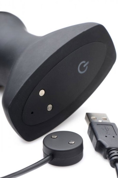 Prostatic Play Inflatable Vibrating 6.75" Butt Plug With Remote