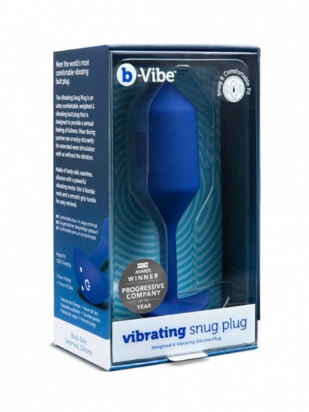 bVibe Vibrating Snug Plug XL - Weighted Butt Plugs