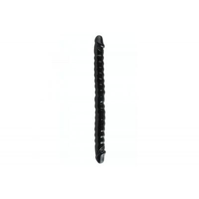 Basix Ribbed 18inch Double Dong