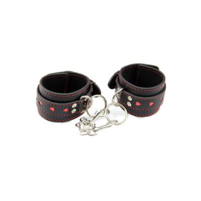 Berlin Baby Love Heart Faux Leather Handcuffs