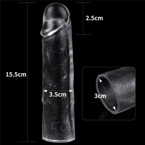 Flawless Clear Penis Extender - Adds 1 Inch