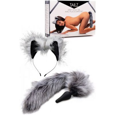 Tailz Faux Fur Wolf Tail Butt Plug Ears