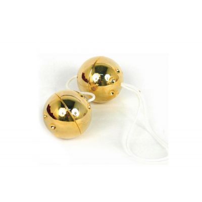 Duo Balls Gold Plastic