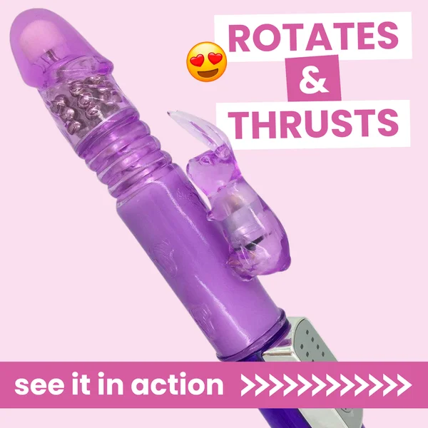 Thrusting Stroking Rabbit Vibrator — image 14 of 24