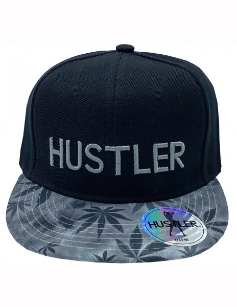 HUSTLER Pot Leaf Rim Flat Brim