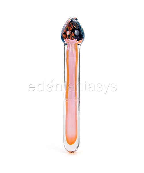 Lattachino headed pink pyrex glass dildo wand