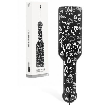 OUCH 11 2 Graffiti Leather Paddle