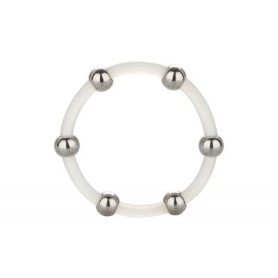 Steel Beaded Silicone Ring X Large
