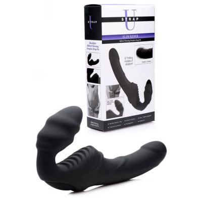 Strap U Rechargeable Vibrating 8 5 Silicone Strapless Strap On