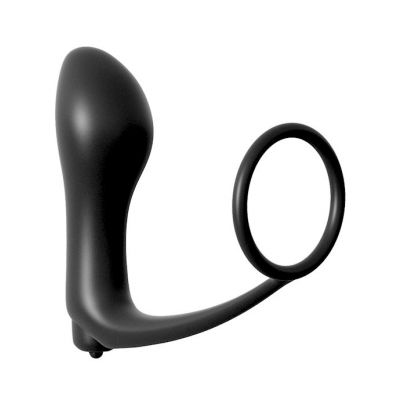Anal Fantasy Collection Ass gasm Cockring Vibrating Plug Black