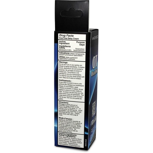 Overtime Delay Cream for Men by Wicked Sensual Care 1 oz