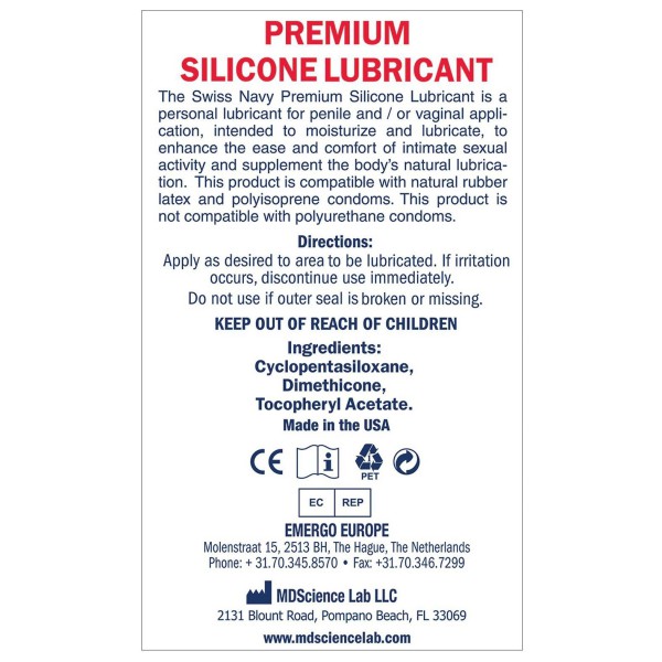 Swiss Navy Lube Silicone