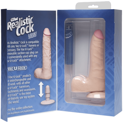 The Realistic Cock UR3 7 in SLIM With Balls