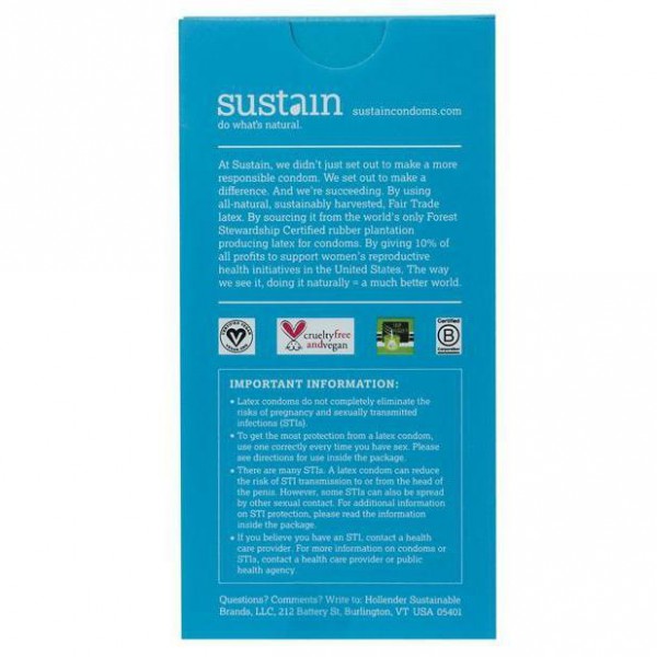 Sustain Condoms Ultra Thin — image 5 of 5
