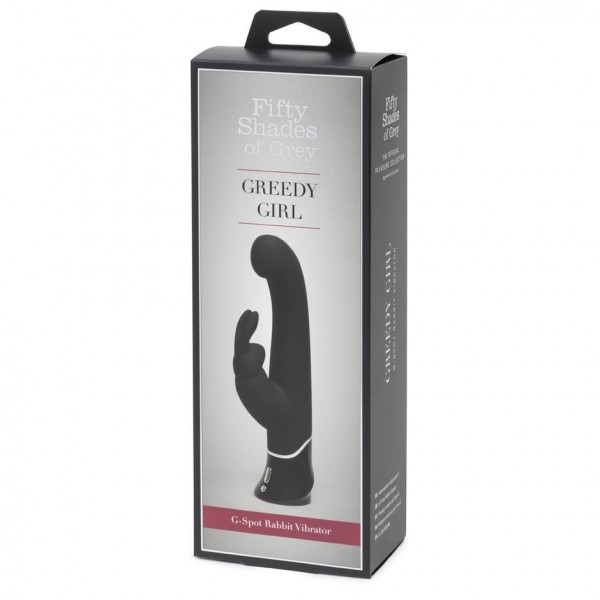 Fifty Shades Greedy Girl 9.5" Rechargeable G-Spot Rabbit Vibrator