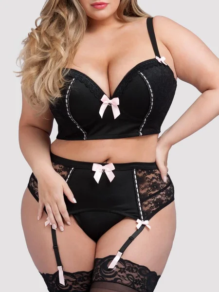 Lovehoney Seduce Me Plus Size Push-Up Longline Bra Set — image 11 of 11