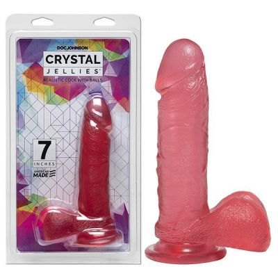 Crystal Jellies 7 Realistic Cock with Balls