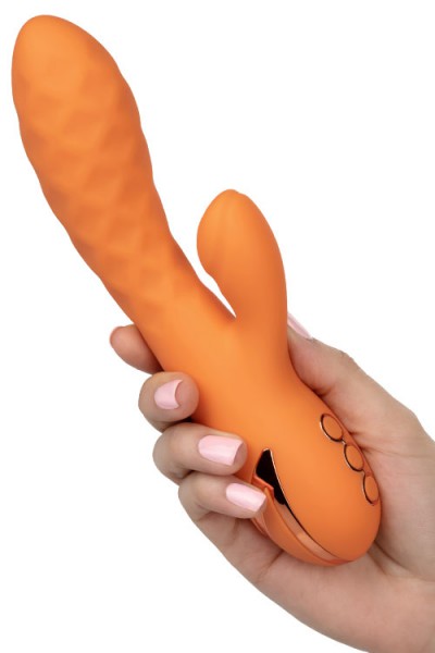 California Exotic Newport Beach Babe 8.5" Rabbit Vibrator With Thumping Teaser