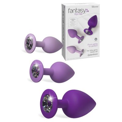 Pipedream Silicone Anal Trainer Set with Jewels 3 Pce