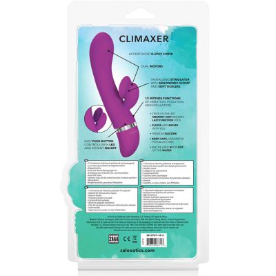 California Exotic 7 5 Rabbit Vibrator with Tickling Clitoral Scoop
