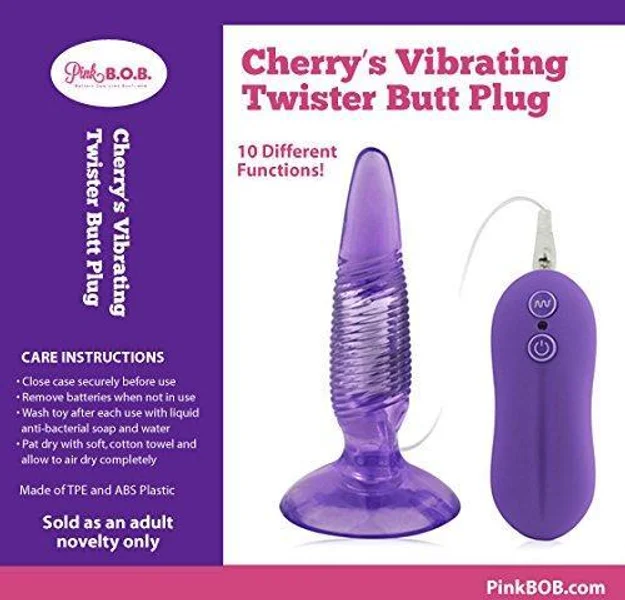 Cherry's Vibrating Twister Butt Plug — image 25 of 25