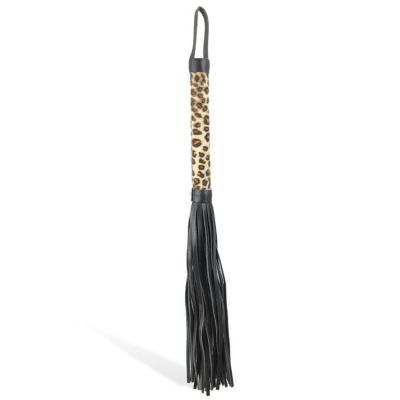 Berlin Baby Leopard Print Faux Fur Leather 19 3 Flogger