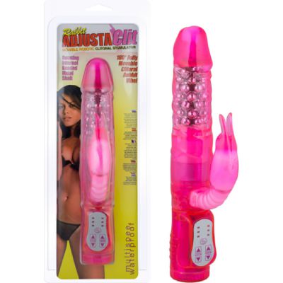 Waterproof multi speed Rabbit Adjusta Clit Pink