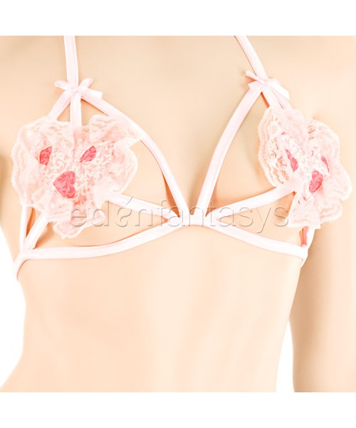 Strappy bikini top with g-string