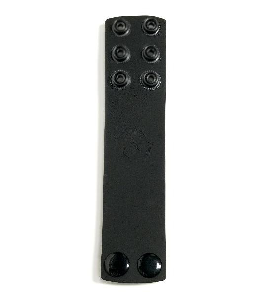 Boneyard 1.5inch Silicone Ball Strap - 3 Snap - Black