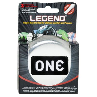 One The Legend Xl Condoms Box Of 3