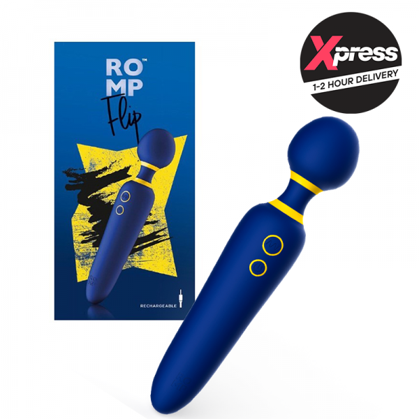 Romp Flip 9" Mini Wand Vibrator With Flexible Neck
