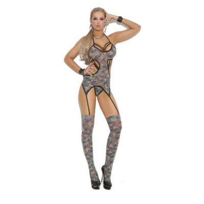 Camouflage Print Camisette Set One Size Fits Most