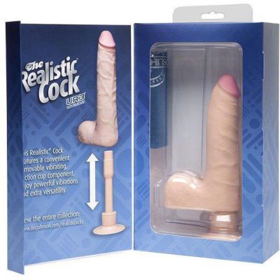 The Realistic 7 Vibrating Slim Cock