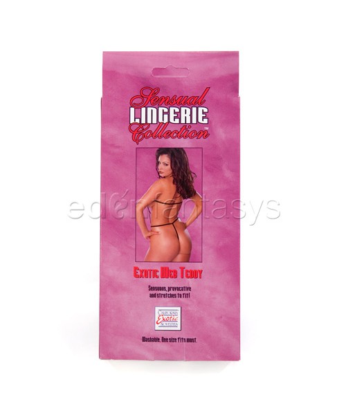 Sensual lingerie exotic web teddy