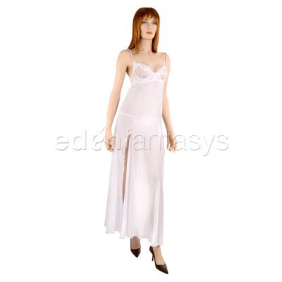 Iridescence gown with thong