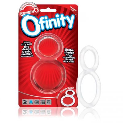 Ofinity Double Cock Ring Clear