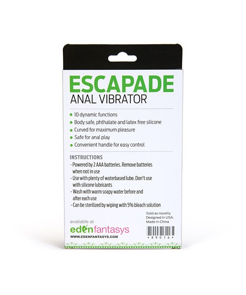 Escapade anal vibrator